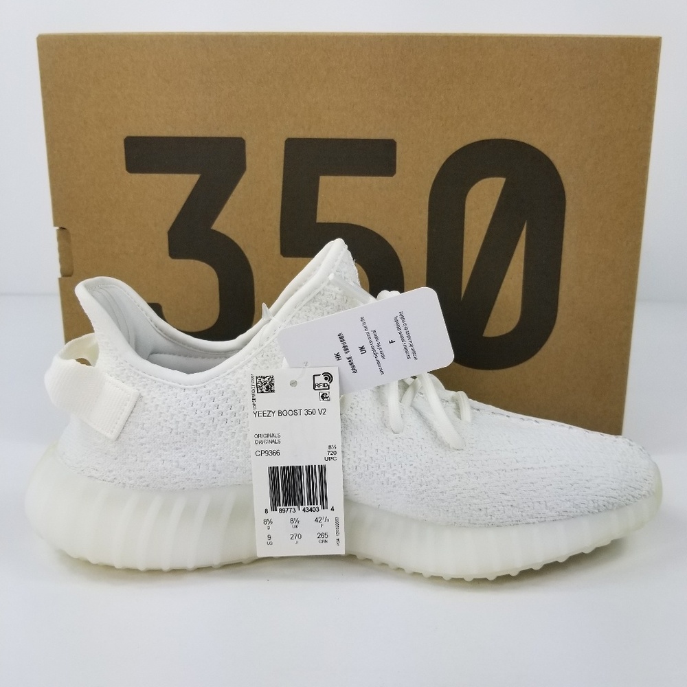 Adidas Yeezy Boost 350 V2 Triple White Mens Sz 9